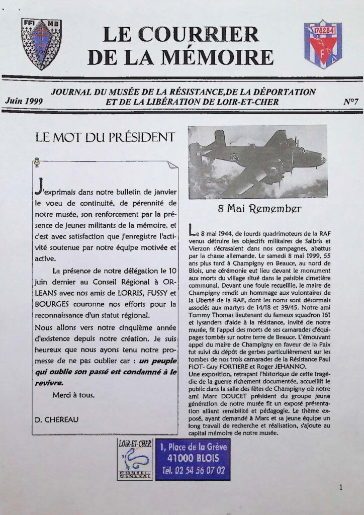 Bulletin de la Mémoire juin 1999