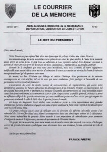 Bulletin de la Mémoire janvier 2011