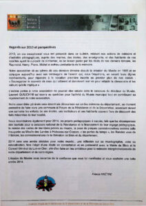 Bulletin de la Mémoire janvier 2014
