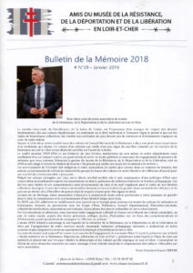 Bulletin de la Mémoire janvier 2019