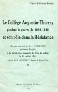Le collège Augustin-Thierry de Blois dans la Résistance